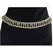 Brass Bells Chain Link Belt, Sexy Hip Chain, Fits waist or hips 36" - 42" for Belly Dancing or Casual Wear