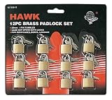 3/4 (20mm) MINI BRASS LOCK 12-PIECE SET