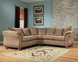 Durapella 2-Piece Cocoa Sectional by Ashley - Cocoa Fabric