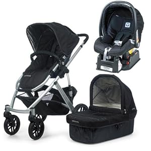 Peg Perego P3 Travel System with Free Diaper Bag - Blacktie