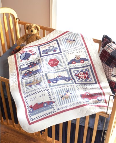 Bucilla 43908 Baby Ensemble- Moving On Crib Cover