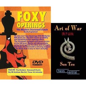 Foxy Chess Openings: The Modern Stonewall Dutch DVD & ChessCentral's Art of War E-Book (2 Item... by
