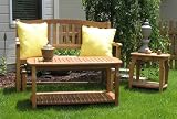 Eco Friendly Indoor or Outdoor Patio Furniture Side Table - Eucalyptus