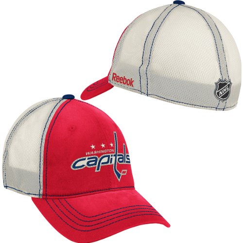 NHL Men's Washington Capitals Official Team Flex Slouch Hat (Red, Large/X-Large)