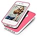 iPhone 5S Case, MagicMobile® Ultra Slim 2-Piece White Plastic Frame Bumper Smooth Flexible TPU Cover for iPhone 5 [Rose Pink] Protective iPhone 5s Case with Clear Screen Protector and Stylus