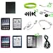 CrazyOnDigital 17 Items Accessory Kit for Apple iPad