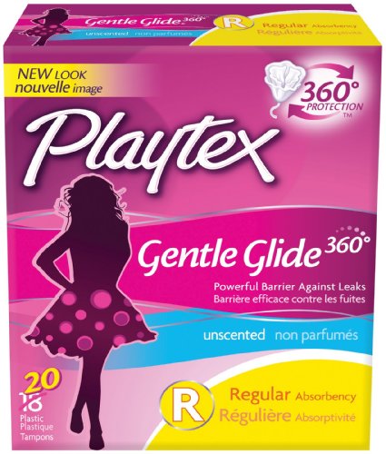 Playtex Gentle Glide Unscented Regular Tampons 20 ct