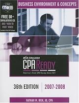 CPA Ready Comprehensive CPA Exam Review - 36th Edition 2007-2008: Business Environment & Concepts (Cpa Comprehensive Exam Review Business Environment & ... Review Business Environment and Concepts)