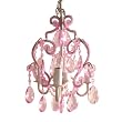 Sleeping Partners 3 Bulb Mini Chandelier - Pink Sapphire