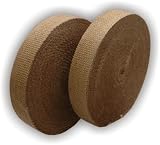 Exhaust Wrap, 1 Wide, 100-FT Roll, Natural