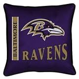 Baltimore Ravens Throw Bed Pillow 17 x 17