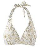 Newport News Rose print triangle halter top
