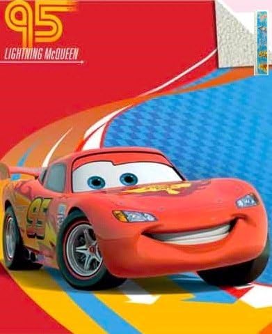 Disney Pixar Cars Twin Size Blanket for Boys (60"x80") AND Winnie the Pooh Ruler - Disney and Marvel Throws for Kids (Cars Red Arrow)