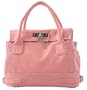 Chic Office Tote Soft Leatherette Embossed Ostrich Double Handle Satchel Handbag Shoulder Bag w/Detachable Strap