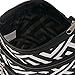 Womens Greek Key Crossbody Swingpack Bag (Black & White)