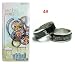 Coser Hot sale Anime Death Note Black Steel Rotating Ring And Necklace (Death Note) 19mm Cosplay