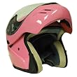 Motorcycle Street Bike Modular Filp up Full Face Adult Helmet Solid Pink