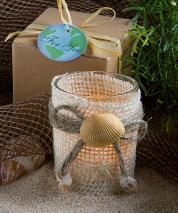 Set of 100 Beach Theme Votive Candles Wedding Favors Free Shipping