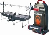 Mr. Flame Son of Hibachi Grill/Griddle Combo with Snuff-Out Pouch and Rotisserie