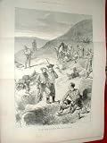 Review Old-print  / ON THE CANAL LOCK GATE PLEASURE & TOIL Antique Print