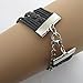 Nobio Double Birds Note Charms PU Leather Wrap Bracelet Pendetn Wrist Band Wristband