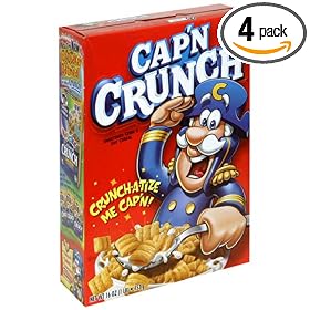 Cap'N Crunch Cereal, 16-Ounce Boxes (Pack of 4)