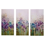 Canvas Watercolor Meadow Set of 3 - Multicolor (12 24)