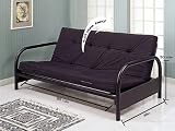 Modern Black Metal Futon Sofa/Couch Frame