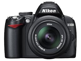 Nikon D3000 10 2MP Digital SLR Camera with 18-55mm f 3 5-5 6G AF-S DX VR Nikkor Zoom Lens