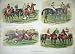 1886 DAMAGED COLOUR HORSE RACING SPORT JOCKEY ARCHER
