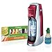 SodaStream Fountain Jet Home Soda Maker Starter Kit, Cherry Red