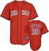 Josh Beckett Jersey: Adult 2010 Majestic Alternate Red Replica #19 Boston Red Sox Jersey