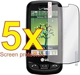 5pcs LG Cosmos Touch VN270 Premium Clear LCD Screen Protector Cover Guard S ....