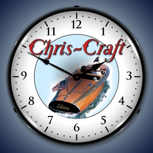 Chris Craft Barrel Back Wall Clock