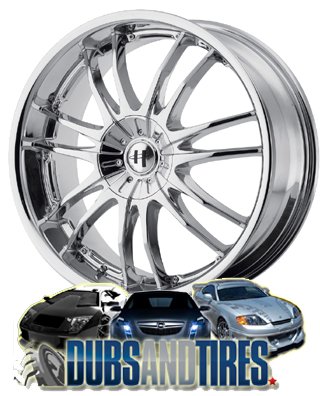 Helo HE845 Chrome Wheel - (17x7.5/4x100mm)