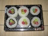 100% Beeswax Candles - 6 Pack of Sushi To Go!