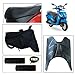 Vheelocity Combo of 72596 Black Motorcycle Body and Seat Cover with Foot Mat and Free Acupressure Grip for Hero Maestro RS.599.00