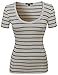 MBE Women's Contemporary Broad Basic Stripe Pattern Tee