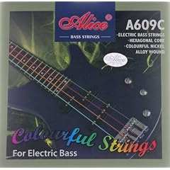 1 Satz farbige E Bass Saiten, Basssaiten von Alice 609C