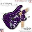 Abstract 01 Purple WraptorSkinz Skin fits Rock Band Stratocaster Guitar for Nintendo Wii, XBOX 360, PS2 & PS3 (GUITAR NOT INCLUDED)