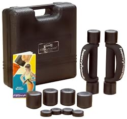 Heavyhands 1-2-3-Pound  Multi-Pac Black heavyhands with Carry/Storage Case