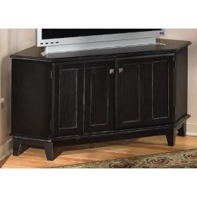 Corner TV Stand - Antique Black