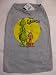 Dog Tee Shirt The Grinch Grey Size LG X-mas