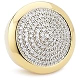 nOir Gold Pave Cone Ring
