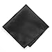 TieMart Black Herringbone Silk Pocket Square