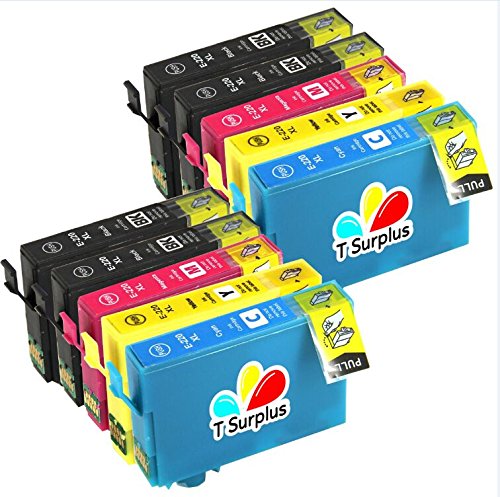 TS 10-PK 220XL 220 XL Remanufactured compatible ink cartridges for EPSON 220 T220 (4 BLACK , 2 YELLOW, 2 MAGENTA, 2 CYAN) WorkForce WF-2630, WorkForce WF-2650, WorkForce WF-2660, Expression XP-420