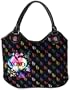 XOXO Black Multi Cirque Tweed Handbag Purse