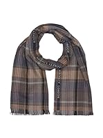 Hackett London Bufanda Lana Scf Twd Slvedg Plaid (Gris Oscuro)
