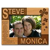 Personalized Lucky You and I Wooden Picture Frame