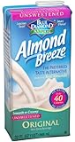 Blue Diamond Almond Breeze Milk, Unsweetened Original, 32-Ounce Boxes (Pack of 12)